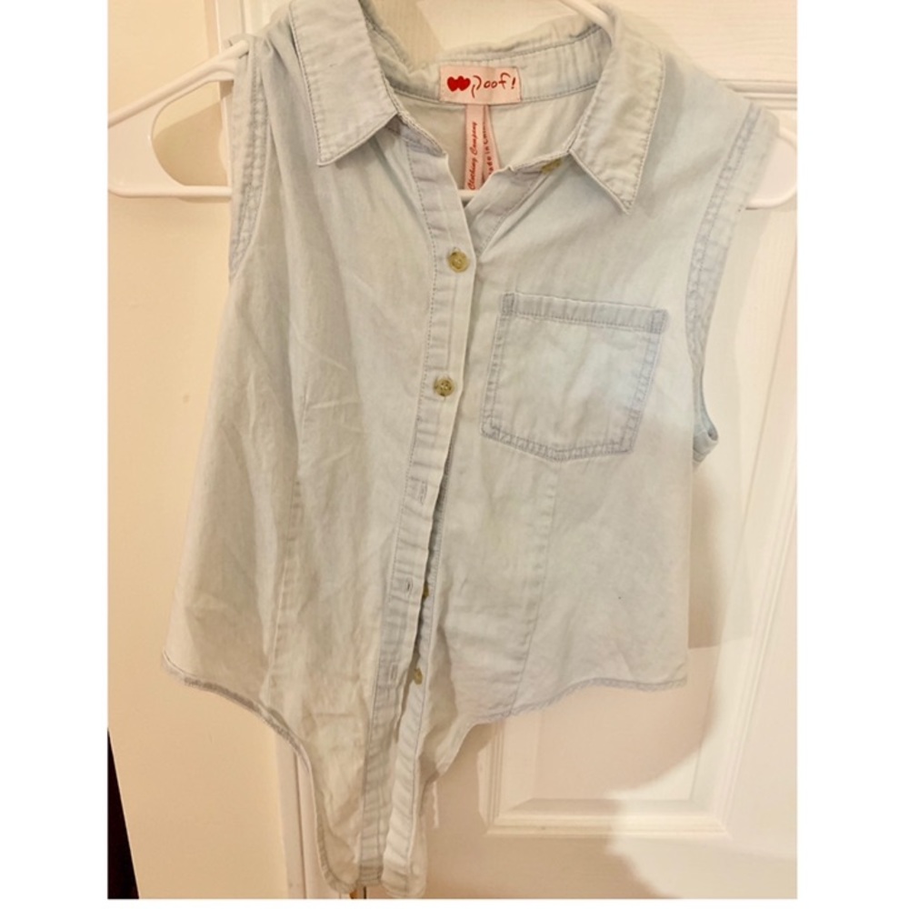 Denim crop top